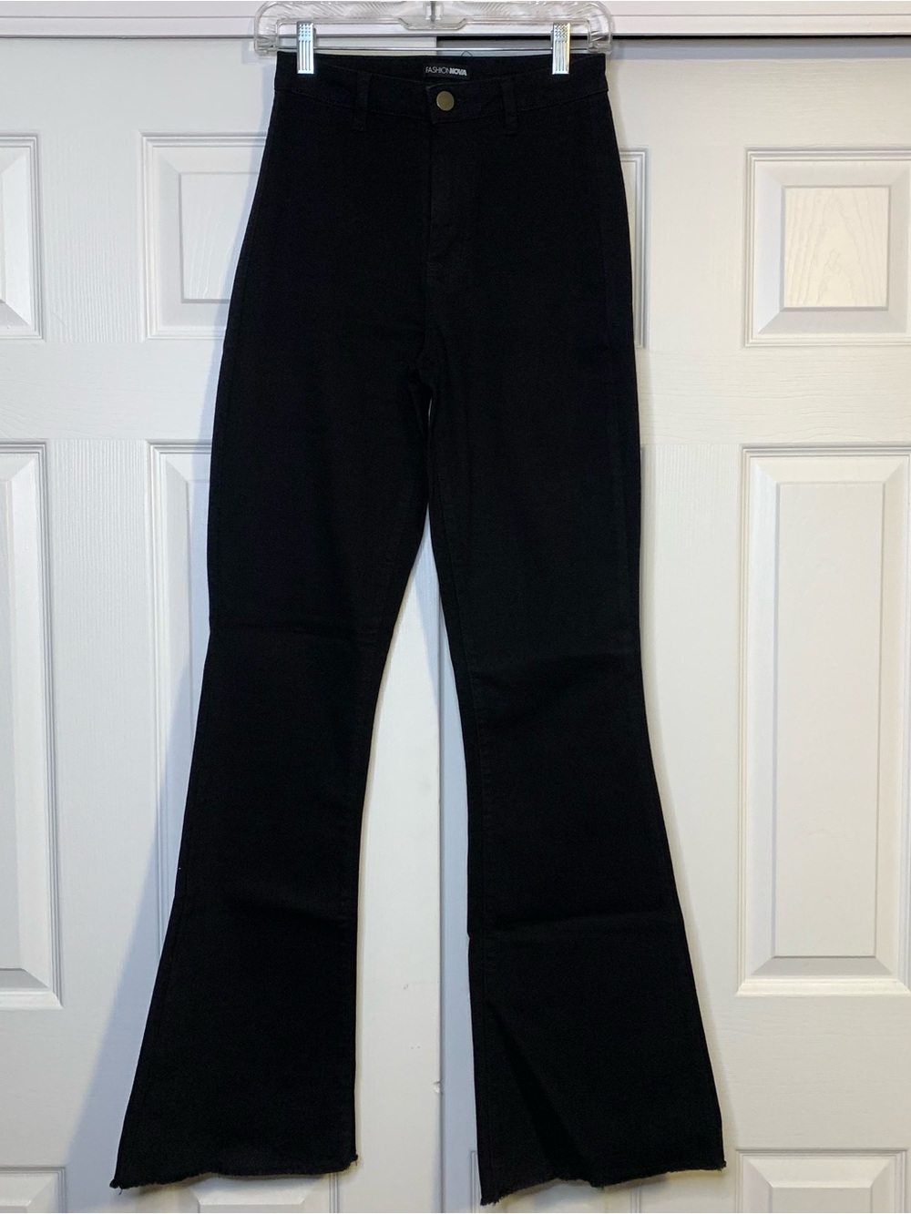Fashion Nova Black Flare High Waisted Jeans